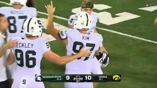 Michigan State 58 yard field goal vs Iowa