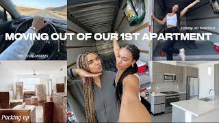 MOVE OUT VLOG | leaving our hometown, getting the keys to our dream LA apartment- moving series pt.2