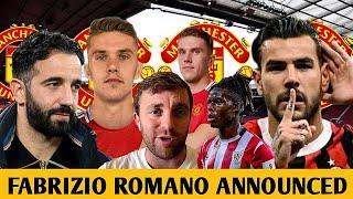 FABRIZIO ROMANO ANNOUNCED HOT MAN UNITED SIGNINGS FROM AC MILAN, SPORTING CP.#manutdnewstransfer