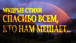 Сильный стих "Спасибо всем кто нам мешает" Наталья Дроздова Читает Леонид Юдин