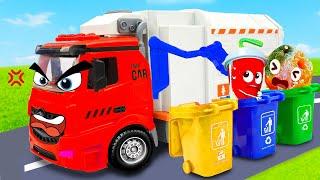 Garbage Truck on Rescue Mission | Rescue Team Adventure | Dinky TV