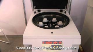 Pharmaceutical laboratory centrifuge for laboratory use. Video 008 www.Pharma-Manager.com