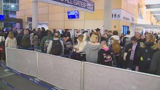 Checking in on travelers at Bradley International Airport this holiday season