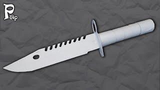 Как сделать ️ ШТЫК-НОЖ M9 Bayonet из бумаги. Оружие из бумаги . DIY paper Knife CS:GO STANDOFF 2