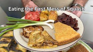 Appalachian Family Supper: First Mess of Fried Squash & New Taters