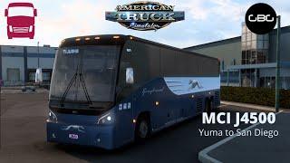 American Truck Simulator - TruckyApp - MCI J4500 - Greyhound Yuma to San Diego