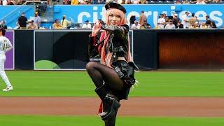 I threw a first pitch with 100,000 people watching...