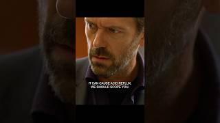 Dr. House diagnosed a tumor in the patient's abdomen by his behavior.#shorts #housemd #tvshow #fyp