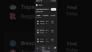 Legat Basket Serie A Scores #legatbasketseriaa