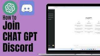 How to join ChatGPT Discord - Open AI chat gpt