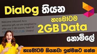 Dialog සිම් තියන හැමෝටම | 2GB data නොමිලේ | විනාඩියෙන් ගන්නේ මෙහෙමයි | Free Data | SL TEC MASTER