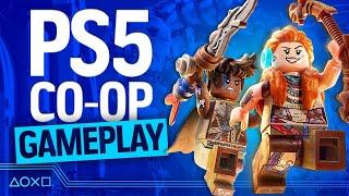 LEGO Horizon Adventures Co-op Gameplay - Thunderjaw Boss Fight