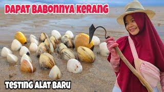 Pakai alat cari kerang terbaru, mamah nada beraksi lagi #carikerang #alatcarikerang