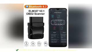 For Android/IOS ELM327 V2.1 Car Engine Fault Code Reader OBD2 Scanner Bluetooth 4.2 Car Dignostic Sc