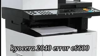 kyocera 2040 error c6600