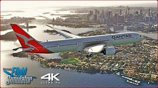 Qantas 787 Full Flight SFO  SYD | ULTRA Real 4K | A Microsoft Flight Simulator Experience!