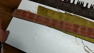 How to cut fire hose for a crosscut saw sheath.  Soft case for packing in with equine.