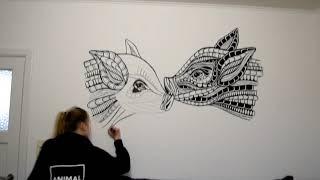 MURAL for  ANIMAL RIGHTS - by JOEKE VAN DER MEER - music by KEVIN STAUDT