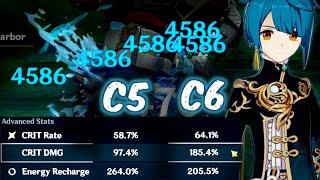 C6 Xingqiu is Just BROKEN in Genshin Impact 4.1.