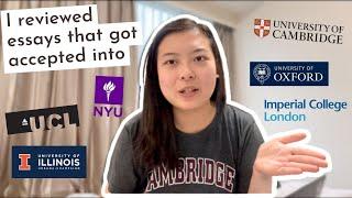 how to review your own personal statement for top university admissions!