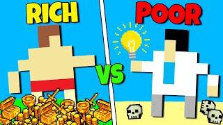 Would rich idiots or poor geniuses win? Worldbox!