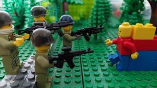 super Lego man vs military soldiers