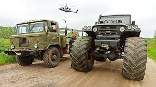 Military GAZ 66 vs UAZ BIGFOOT  Toy or all-terrain vehicle?!