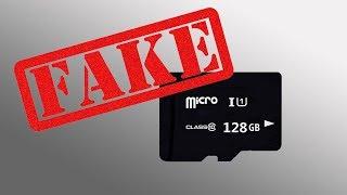 Fake 128 Gb Micro SD memory card and how to determinate real capacity by using H2Testw