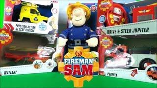 Feuerwehrmann Fireman Sam US Episodes - Fire Truck toy unboxings