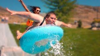 SLIP N SLIDE LAUNCHES PEOPLE INTO KIDDIE POOLS!