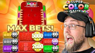 I DID MASSIVE MAX BETS ON THE SUPER COLOR GAME SHOW! (INSANE)