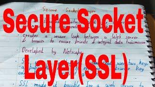 Secure Socket Layer|What is secure socket layer|SSL in network security|What is SSL in website