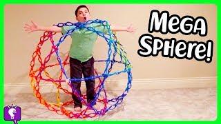 GIANT SPHERE FORTS! Mega HOBERMAN Toy Surprises + Challenge Games by HobbyKidsTV