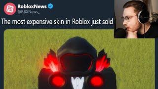 ohnepixel shocked by most expensive roblox skin ever sold