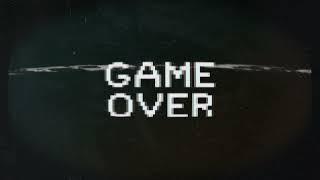 Glitchy pixel Game Over screen VHS TV Vintage 4K | Snowman Digital