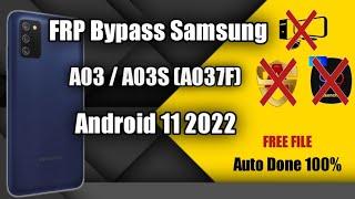 FRP Bypass Samsung A03s SM-A037F Android 11 without PC Terbaru