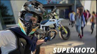 I RODE my SUPERMOTO to SCHOOL