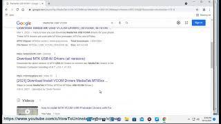 DOWNLOAD MediaTek USB VCOM driver for Windows 11/10/8/7