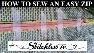 How to sew an easy zipper Sewing Tutorial