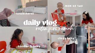 daily vlog | rutin suri rumah malaysia | mom of two | mata keisha kena ketumbit