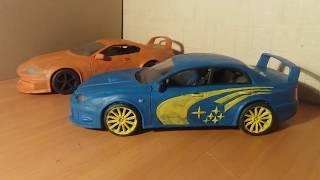 Subaru wrx sti и Toyota supra пластилина