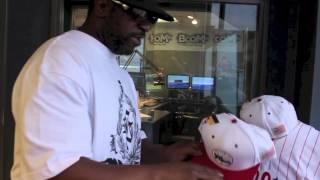 Kool G Rap Visit's The Boom 107.9 Mitchell & Ness Studio