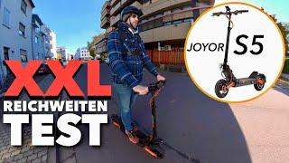 Joyor S5 XXL Reichweitentest - Wie weit kommt der Off-Road E-Scooter  wirklich ? Reale Reichweite !!