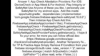 Error com google firebase FirebaseException No AppCheckProvider installed