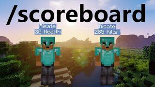 How to make your own scoreboard in Minecraft 1.16-1.19 (/scoreboard command)