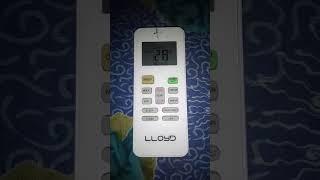 How to control Lloyd ac remote