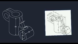 Autocad isometric drawing #15