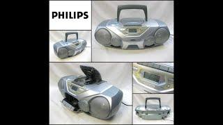 PHILIPS AZ1560 CD Radio Cassette Recorder Portable Boombox