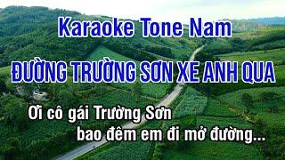 Đường Trường Sơn Xe Anh Qua Karaoke  Nhạc Sống Hay Tone Nam (Fa Thứ) ► Karaoke Lê Thiết