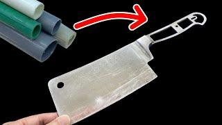 Don't throw away PVC Pipes! I'll Show You how to make a Knife Handle with PVC!Amazing